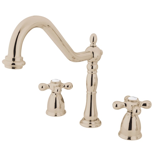 Widespread Kitchen Faucet, Polished Nickel
